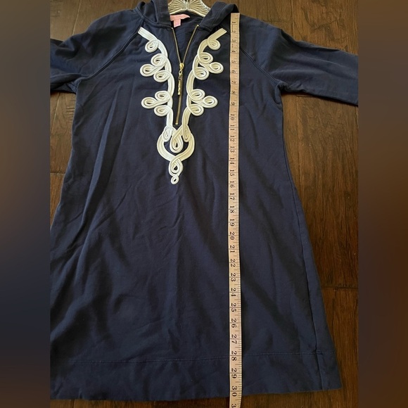Lilly Pulitzer Navy Hooded Skipper Popover Dress Size S - Picture 8 of 8